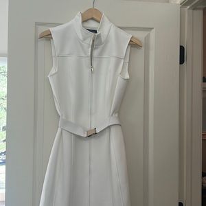 Tommy Hilfiger White Sleeveless Dress